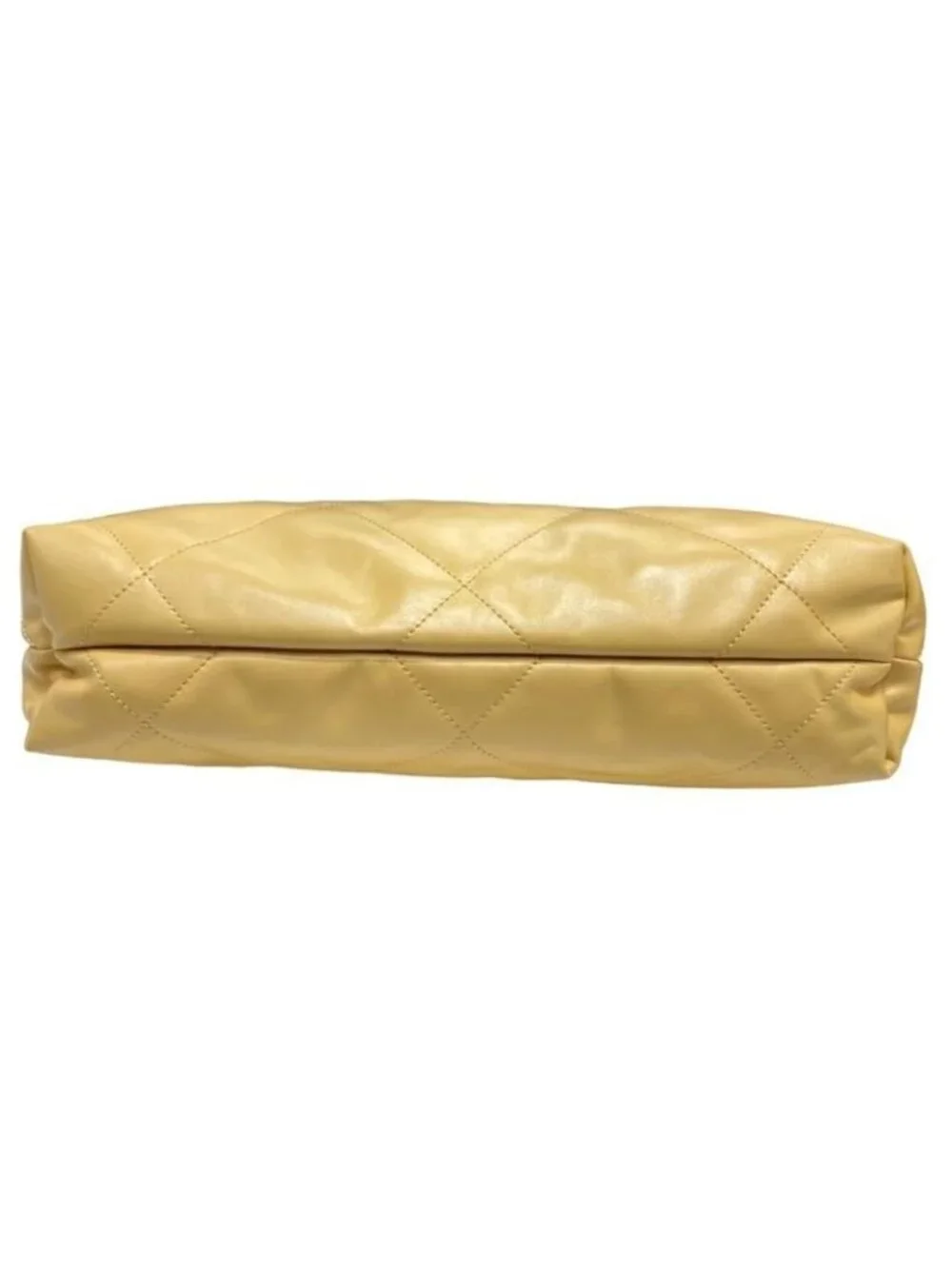 Chanel 22 Tote Small Handbag As3260 Quilted Plate Yellow